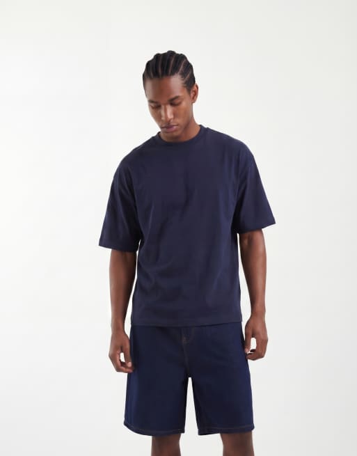ASOS DESIGN mid length denim jorts in indigo, 2 of 5