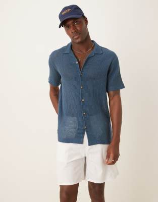 Asos Design Mid Length Pull On Linen Blend Shorts