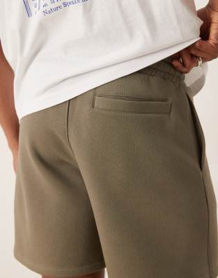 Asos Design Mid-length Shorts In Gray