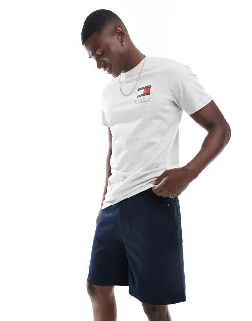ASOS DESIGN mid length shorts in navy, 4 of 5
