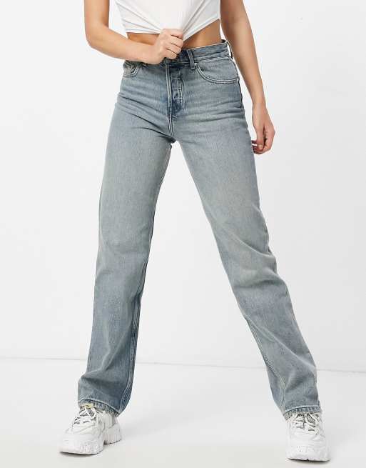 ASOS DESIGN mid rise '90's' leg jeans in vintage | ASOS