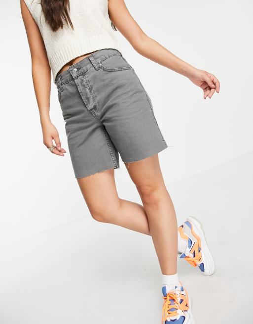 Grey clearance longline shorts