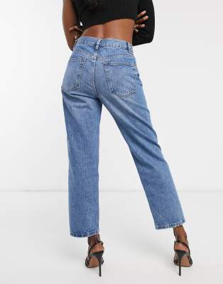 asos mid rise jeans