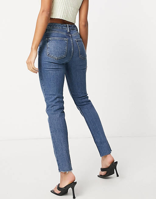 Jeans mid rise vintage 'skinny' jeans in dark midwash 