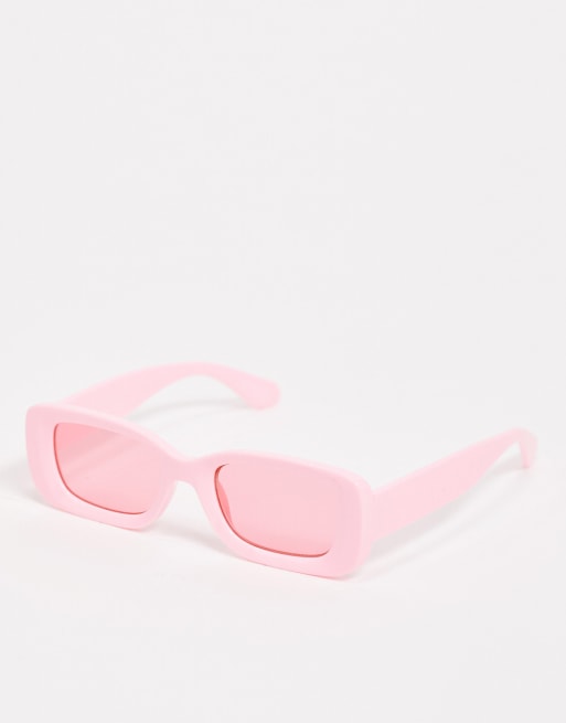 Pink 2025 square sunglasses