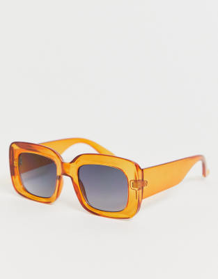 Square store orange sunglasses