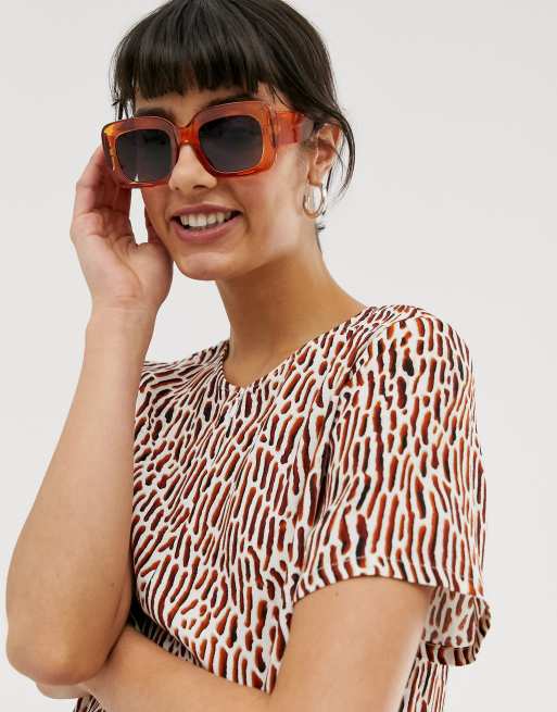 Asos design mid cheap square sunglasses