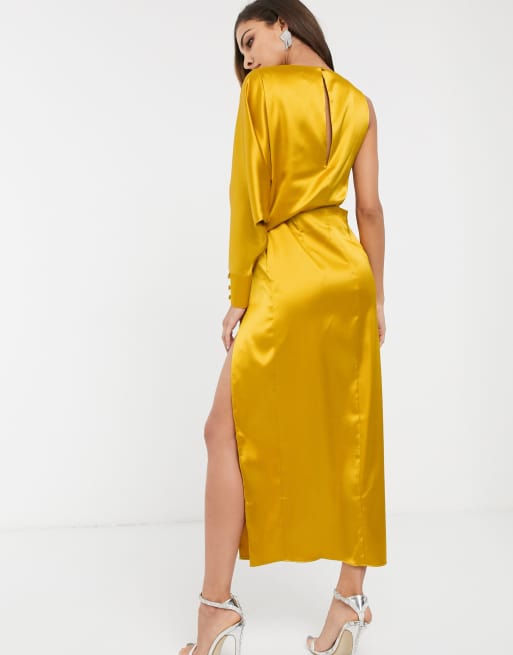 ASOS DESIGN – Midaxi-Kleid mit einem Ärmel, 2 von 4