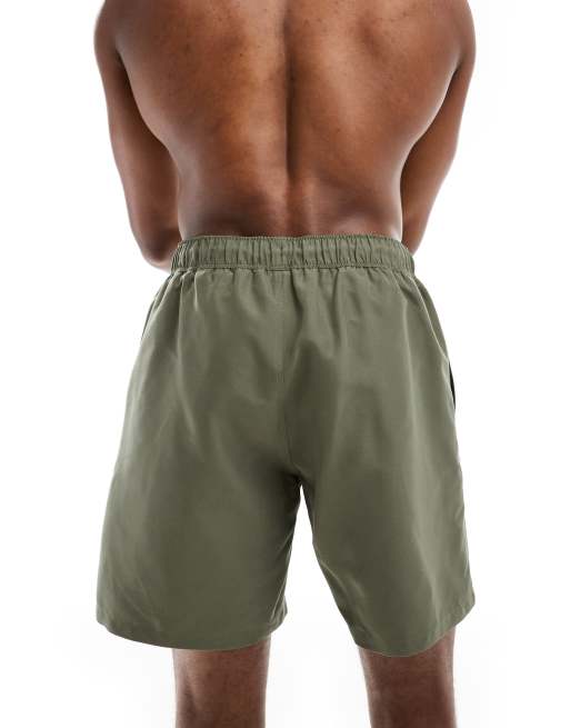 ASOS DESIGN - Middellang zwemshort in kaki, 2 van 4