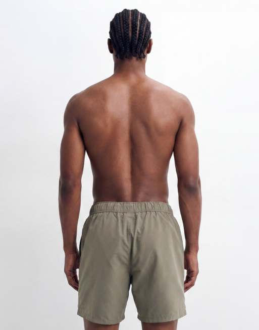 ASOS DESIGN - Middellang zwemshort in kaki, 5 van 7