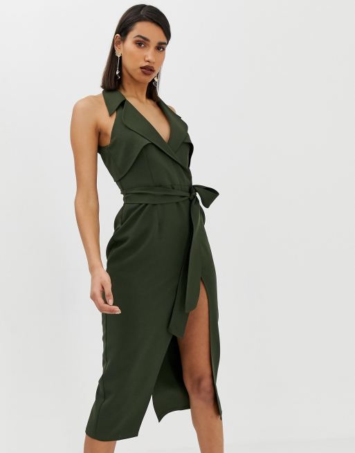 Asos trench outlet dress