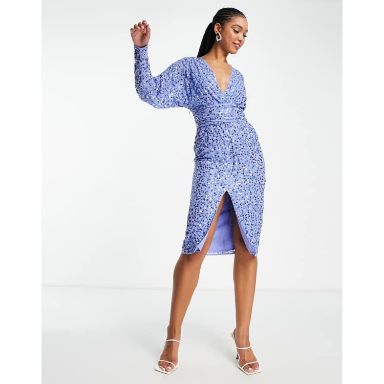 Lipsy scatter sequin sales midi dress