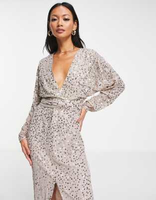 asos long dresses with sleeves