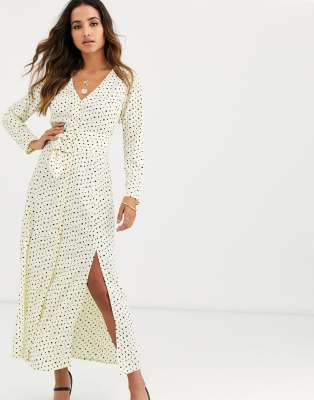 asos polka dot midi dress