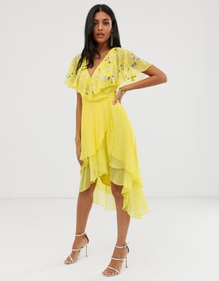 dip hem dress asos