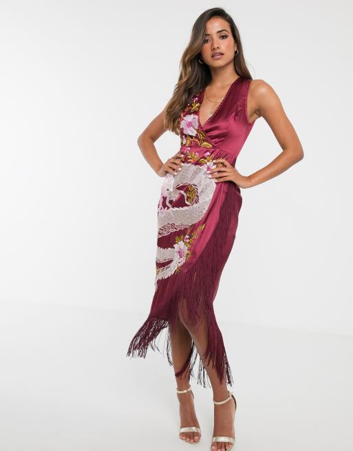 Asos sales dragon dress