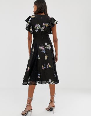 asos purple lace dress