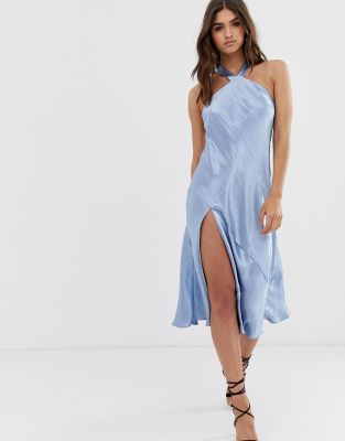 asos powder blue dress