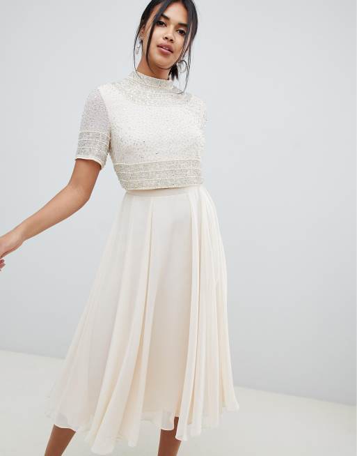 Asos crop top dress sale