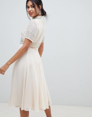 crop top with dress