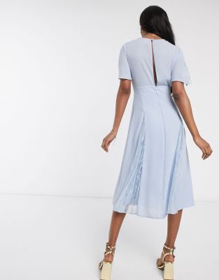 asos sky blue dress