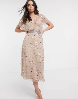 asos design midi dress