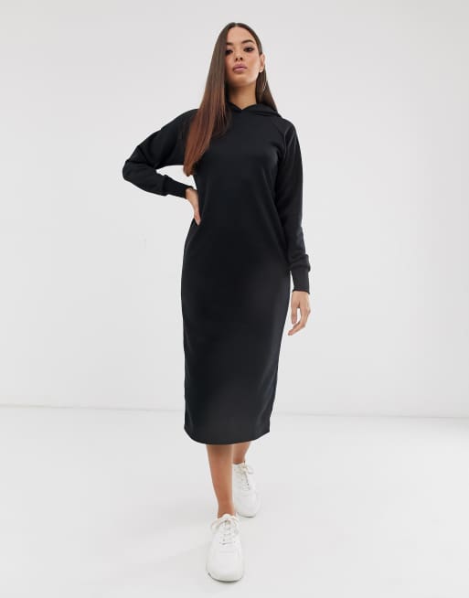 Hoodie midi hot sale dress