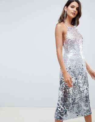 asos design sequin dress