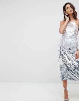 asos design sequin dress