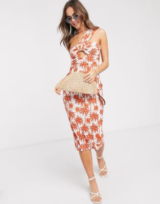asos palm print dress