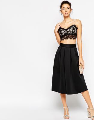 asos design midi skirt