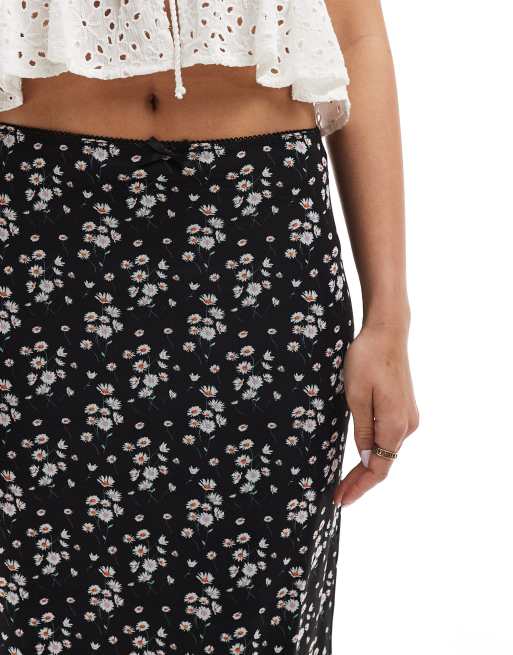 Midi rok bloemenprint sale