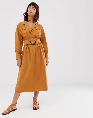 asos ochre dress