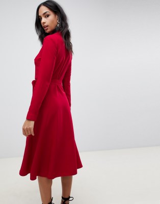asos button up dress