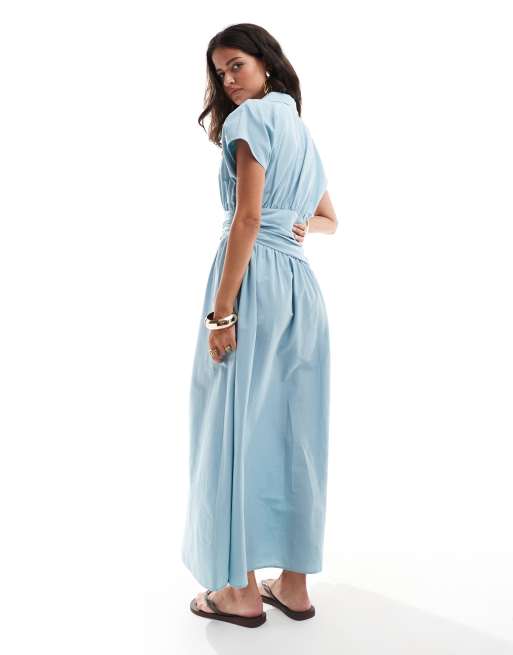 Asos midi shirt dress hotsell