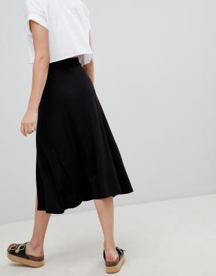 asos midi skater skirt