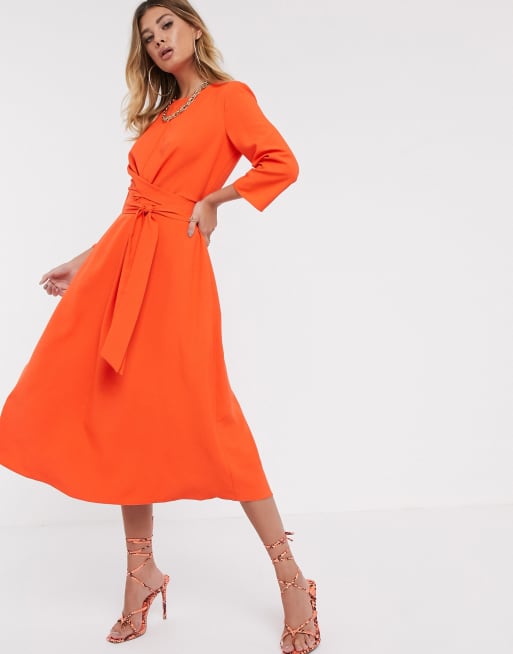 Asos orange outlet kleid