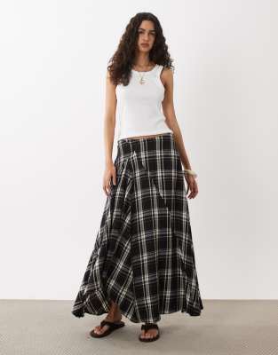 Asos Design Midi Skirt In Black