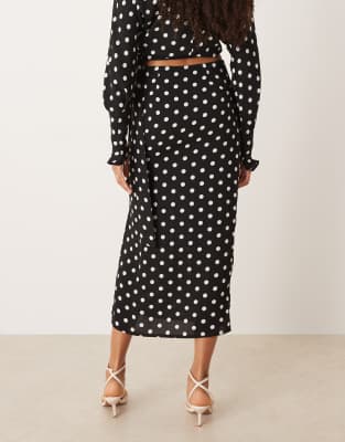 Asos Design Midi Skirt In Black