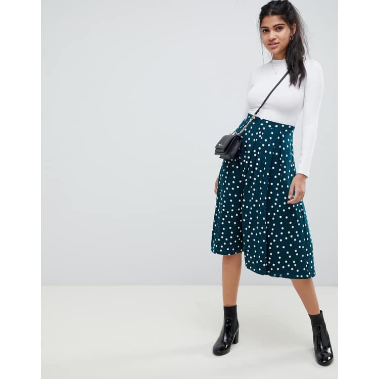 Asos midi skirt with box pleats sale