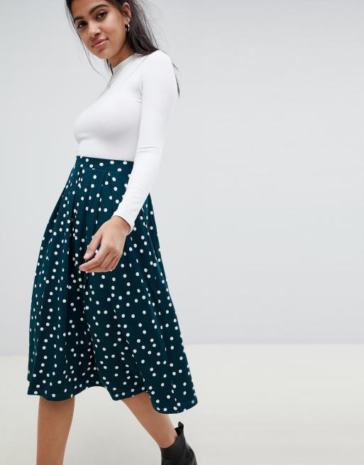 Asos midi skirt outlet with box pleats