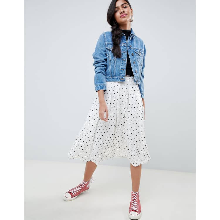 Asos midi skirt with box pleats best sale