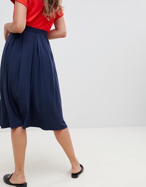 Asos midi skirt hot sale with box pleats