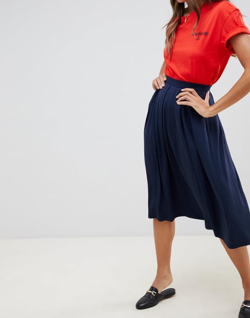 Asos midi skirt 2025 with box pleats