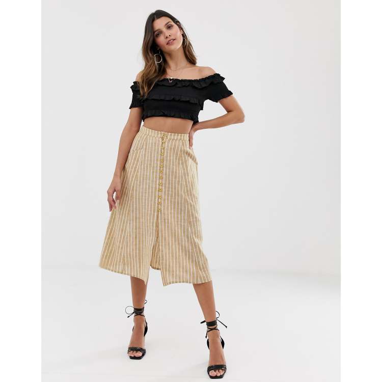 Asos midi skirt queen size sale