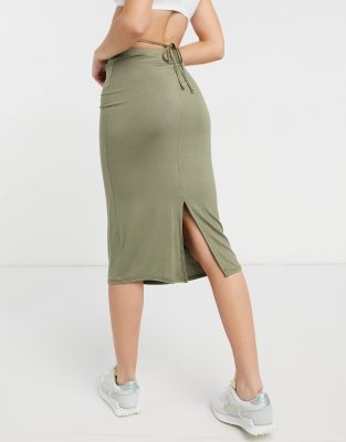 asos design midi skirt