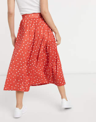 asos design midi skirt