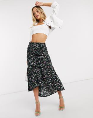 asos design midi skirt