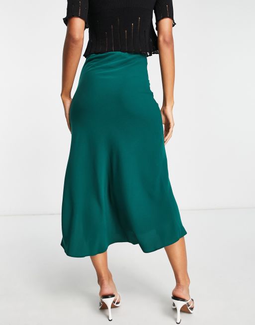 Green midi shop skirt asos