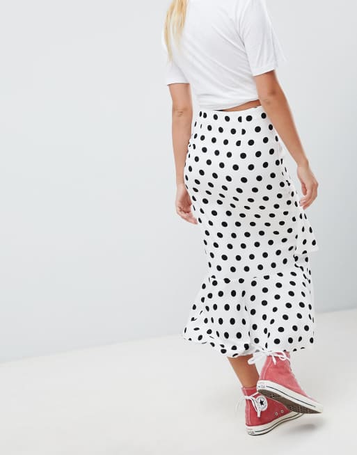 Polka dot 2025 skirt asos